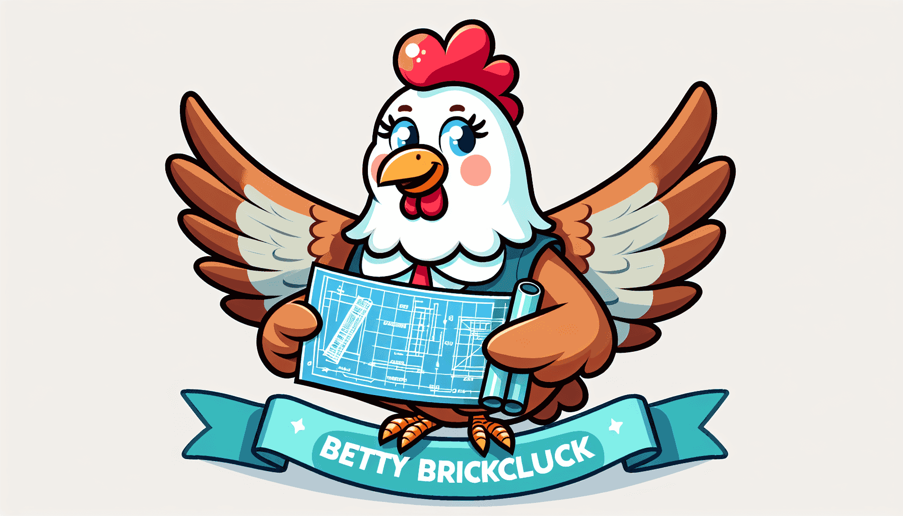 Betty Brickcluck con un progetto